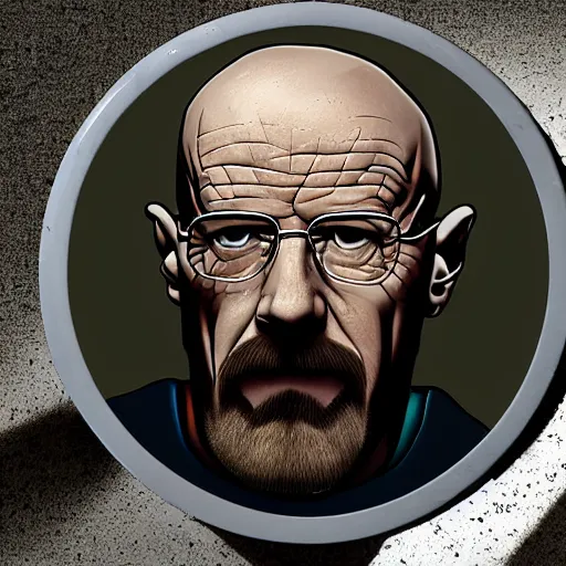 Image similar to Walter white halfway in a sewer