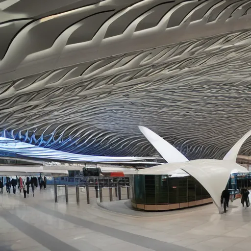 Image similar to LaGuardia Airport designed by Zaha Hadid