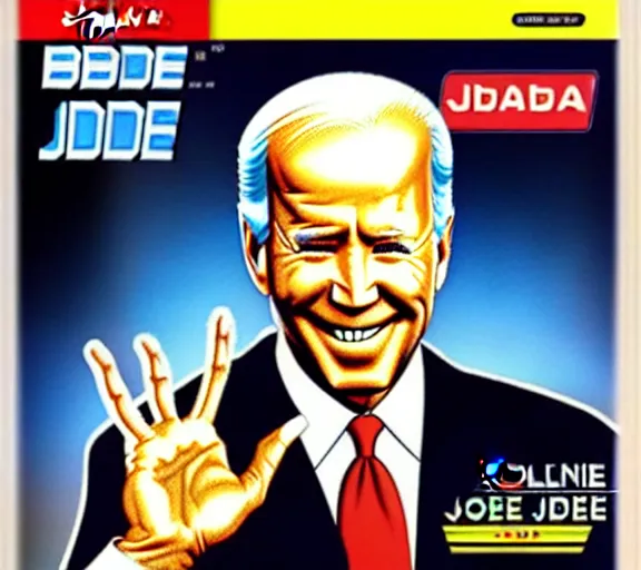 Prompt: N64 Box Art of Super Joe Biden, Ebay Listing