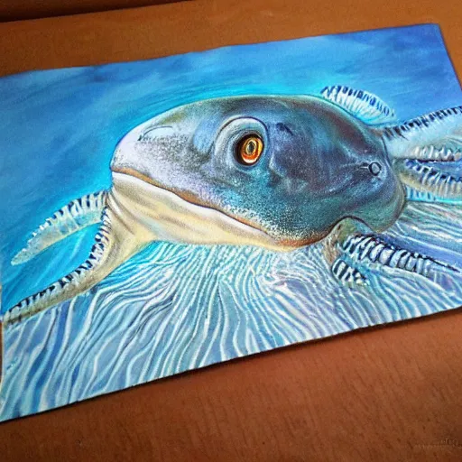 Image similar to aamirart sea creature portrait realistic