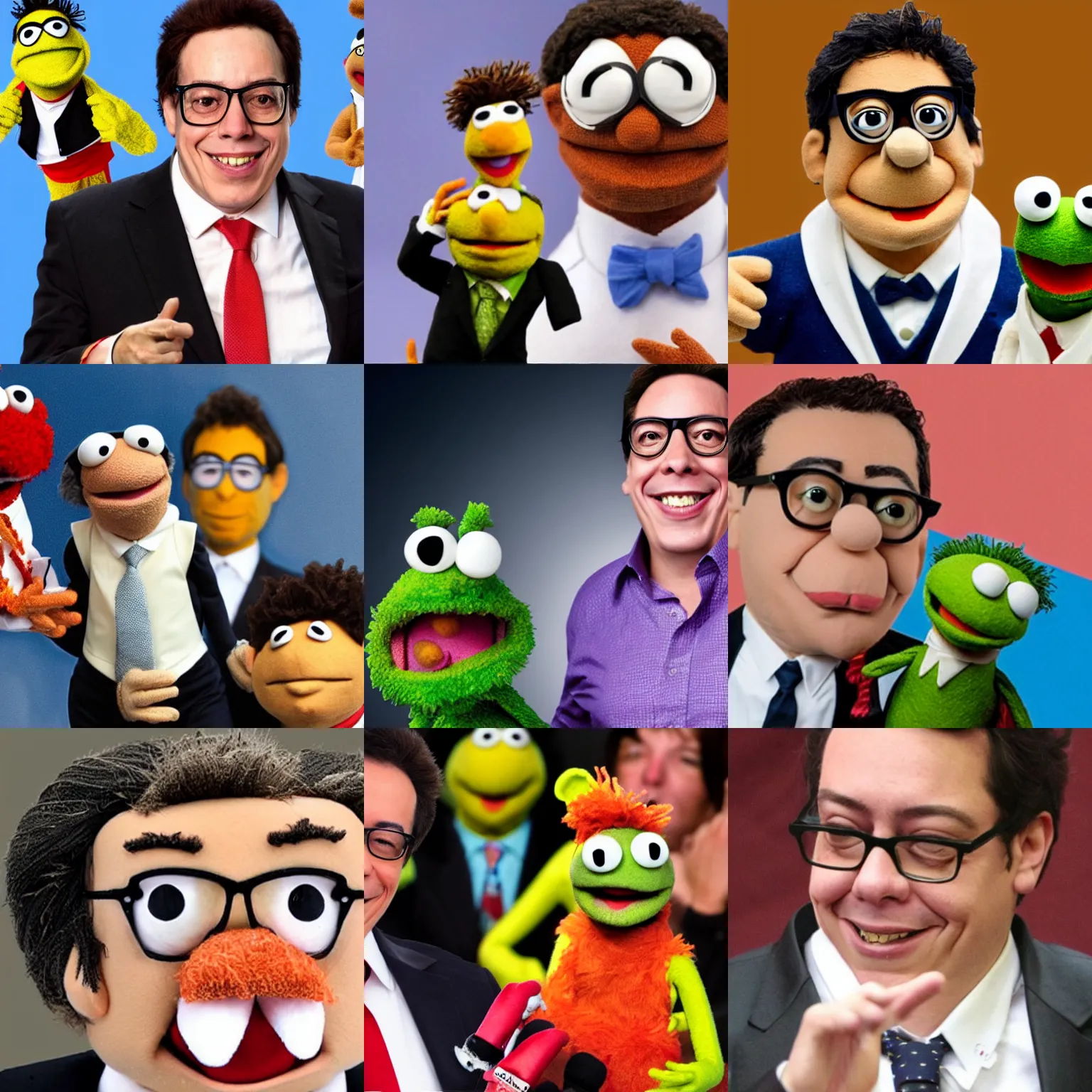 Prompt: gustavo petro as a muppet