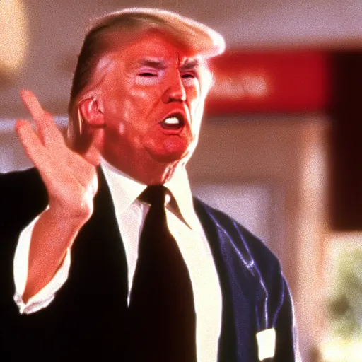 Image similar to donald trump as hulk hogan in mr. nanny ( 1 9 9 3 )