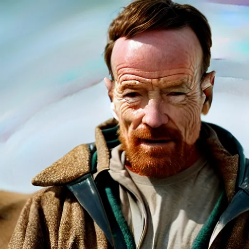 Image similar to Live Action Still of Bryan Cranston dressed as and playing Jesse Pinkman in Breaking Bad, real life, hyperrealistic, ultra realistic, realistic, highly detailed, epic, HD quality, 8k resolution, body and headshot, film still