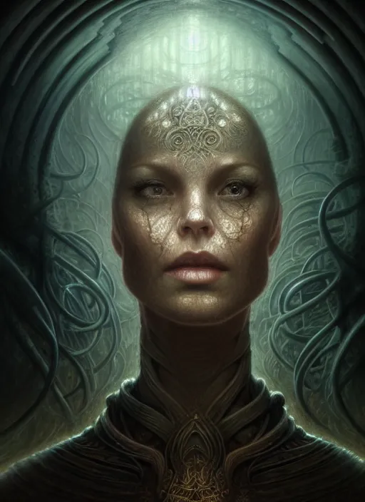 Prompt: closeup portrait shot of a meditation in a dungeon in a scenic dystopian environment, intricate, elegant, highly detailed, centered, digital painting, artstation, concept art, smooth, sharp focus, illustration, artgerm, tomasz alen kopera, peter mohrbacher, donato giancola, joseph christian leyendecker, wlop, boris vallejo