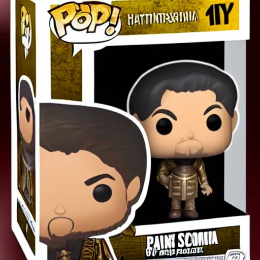 Prompt: constantine xi last emperor of rome funko pop