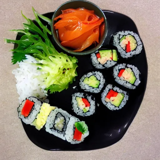 Prompt: vegan sushi expensive dinner