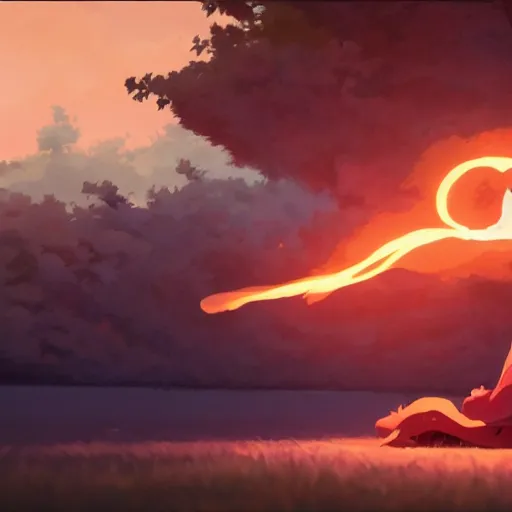 Image similar to o thou unlucky one, with the thunder flame of pain, ignite your own heart, and let it burn alone, detailed, cory loftis, james gilleard, atey ghailan, makoto shinkai, goro fujita, studio ghibli, rim light, exquisite lighting, clear focus, very coherent, plain background