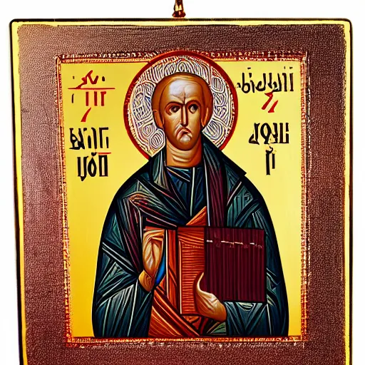 Prompt: byzantine icon of joe biden as basileus