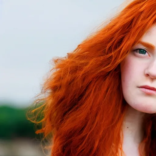 Image similar to girl with ginger hair