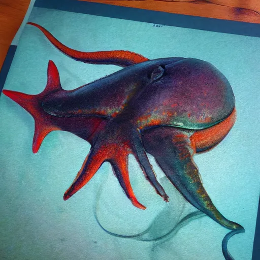 Image similar to aamirart sea creature portrait realistic