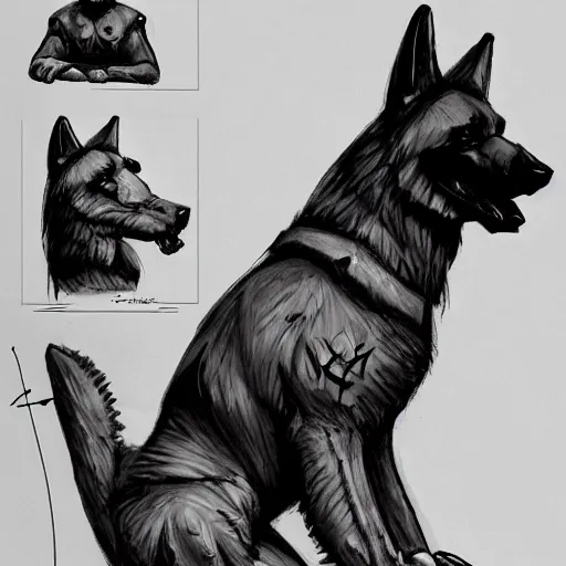 Image similar to a humanoid german shepherd beast - man, sitting on a couch and puts on socks, artstation, concept art, smooth, sharp foccus ilustration, artstation