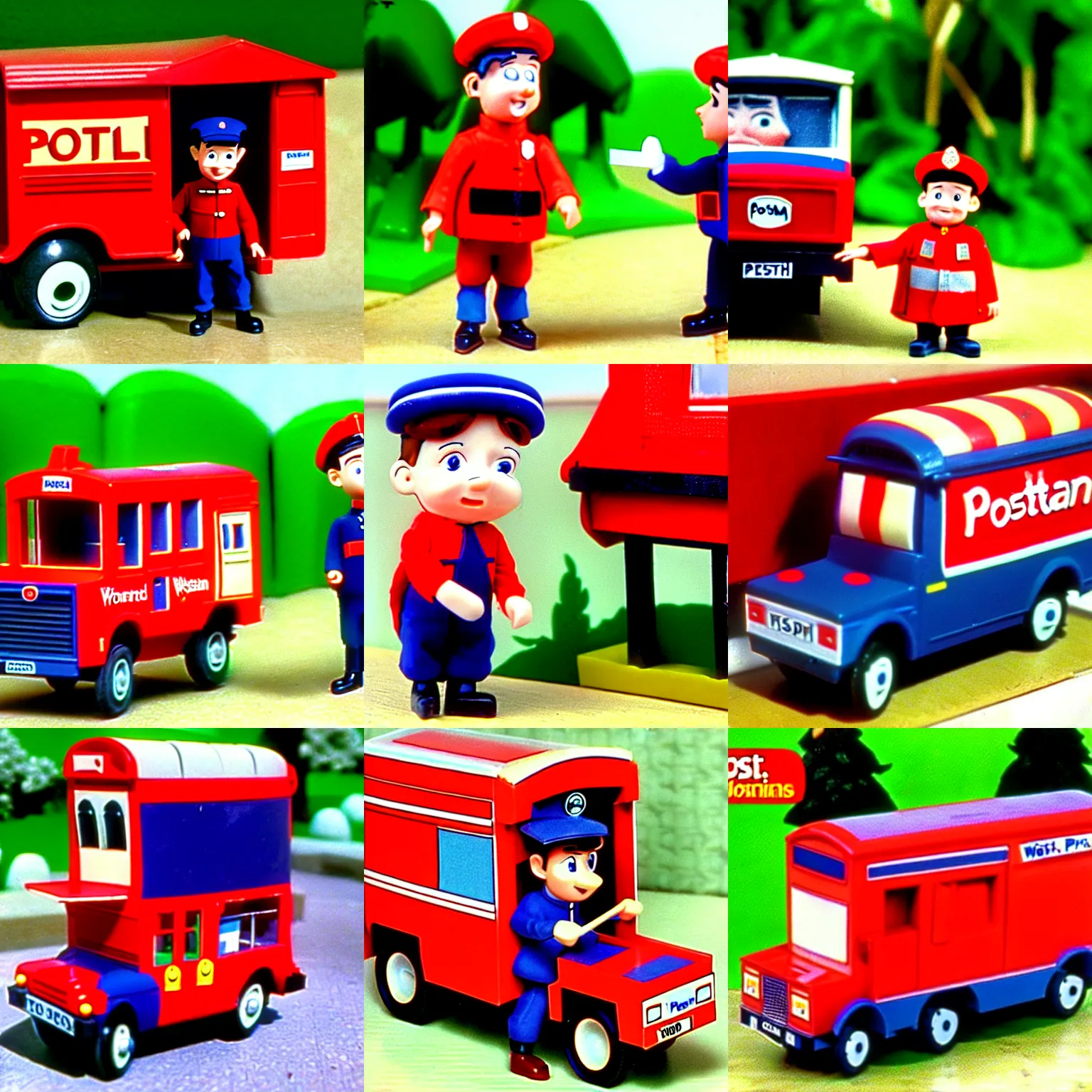 Prompt: postmanpat!!! by woodland animations 1 9 8 0 s british