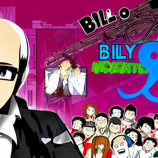 Image similar to billy joel anime