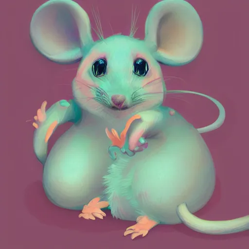 Image similar to succulent mouse hybrid, cute, pastel colors, digital painting by sandara arts, highly detailed, smooth, sharp focus, dynamic lighting, trending on artstation