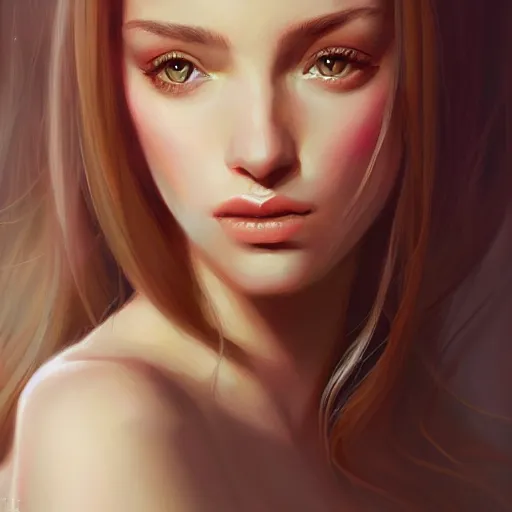 Prompt: portrait of a beautiful girl, portrait, long hairs, elegant, highly detailed, digital painting, artstation, concept art, sharp focus, illustration, art by loish