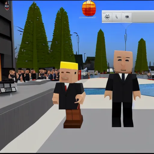 Prompt: Putin in ROBLOX.