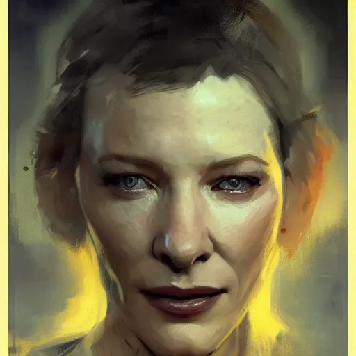 Prompt: cate blanchett, hyperrealistic portrait, bladerunner street, art of elysium by jeremy mann and alphonse mucha, fantasy art, photo realistic, dynamic lighting, artstation, poster, volumetric lighting, very detailed face, 4 k, award winning