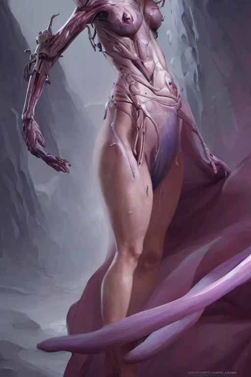 Image similar to natalie portman as a follower of slaanesh, anatomy, only two hands, highly detailed, digital painting, artstation, concept art, smooth, sharp focus, illustration, unreal engine 5, 8 k, art by art by artgerm and greg rutkowski and edgar maxence