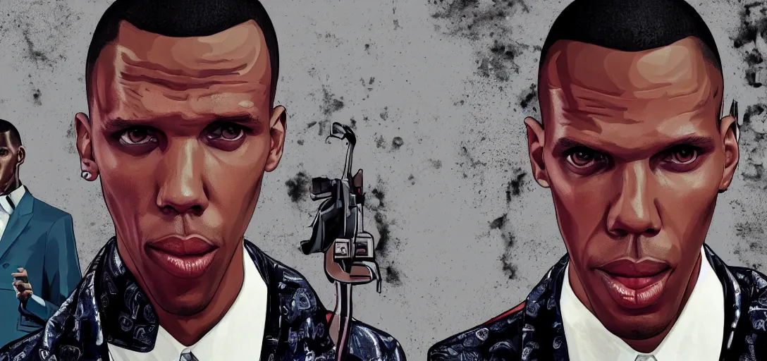 Image similar to Stromae in GTA V loading screen by Stephen Bliss