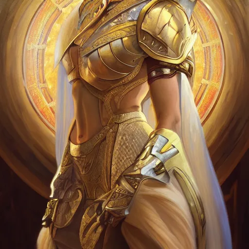 Prompt: A beautiful digital painting of a strong blonde woman, in a regal armor, princess, D&D, fantasy, intricate, cinematic lighting, highly detailed, digital painting, Artstation, concept art, smooth, sharp focus, illustration, art by Artgerm and Greg Rutkowski, Alphonse Mucha and charlie bowater