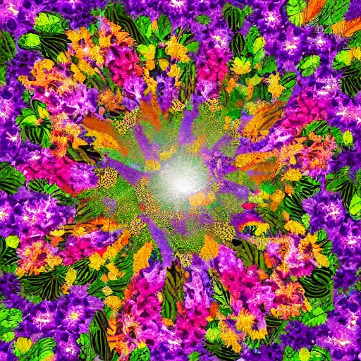 Image similar to a desert full of fragrant flowers, award winning digital art