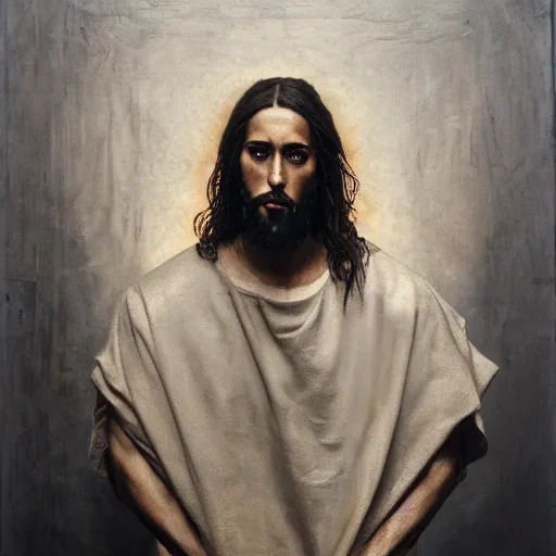 jesus in jerry lorenzo streetwear hoodie and pants by