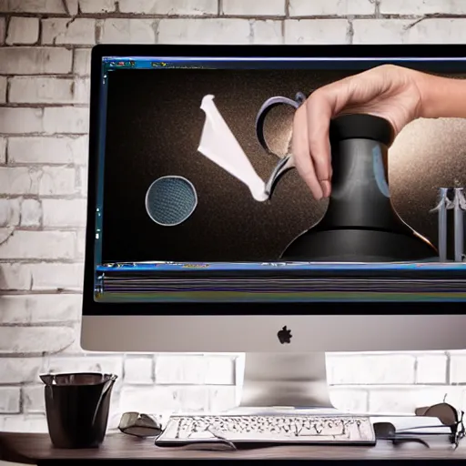 Prompt: professional studio photoshop diamond plunger