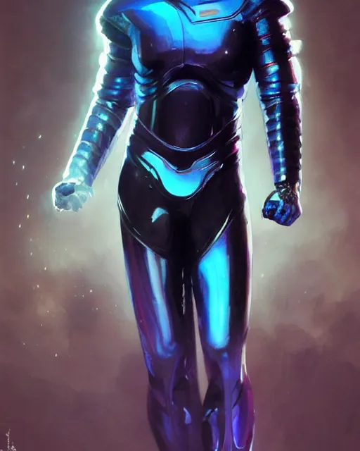 Prompt: character portrait of iridescent sinewy smooth muscular male sleek glossy bluish black pearlescent scifi armor with smooth black featureless helmet, by greg rutkowski, mark brookes, jim burns, tom bagshaw, magali villeneuve, eve ventrue, trending on artstation