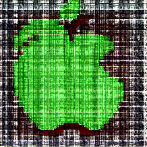 Image similar to a apple pixel art
