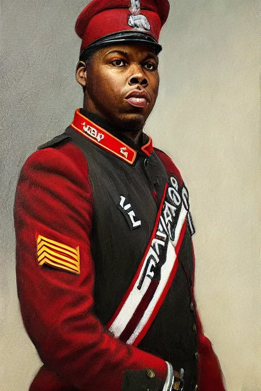 Image similar to full body portrait of the dictator of the toronto raptors, kyle lowry 1 8 8 9, in full military garb, oil on canvas by william sidney mount, trending on artstation