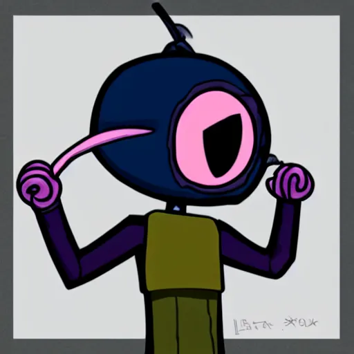 Prompt: tak from invader zim