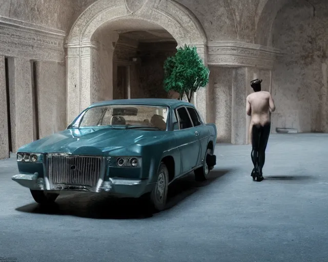 Prompt: a film still from holy motors, cinematic lighting, photorealistic, hyperrealistic, highly detailed, photorealistic, high resolution, 4 k, 1 2 0 0