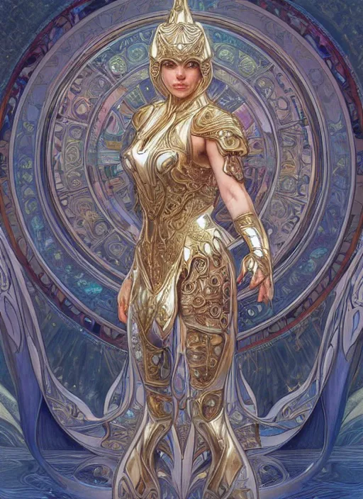 Image similar to humanoid dolphin warrior, intricate, elegant, highly detailed, centered, digital painting, artstation, concept art, smooth, sharp focus, illustration, art by artgerm and donato giancola and alphonse mucha