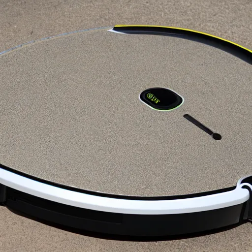 Prompt: Roomba in the marina trench