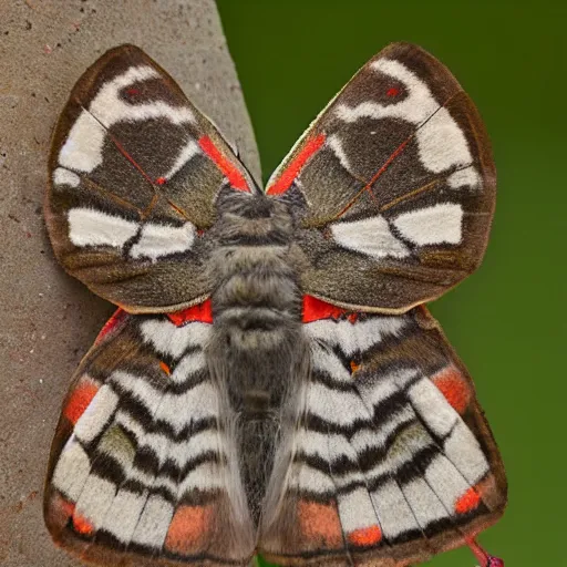 Image similar to moth boy, photograph