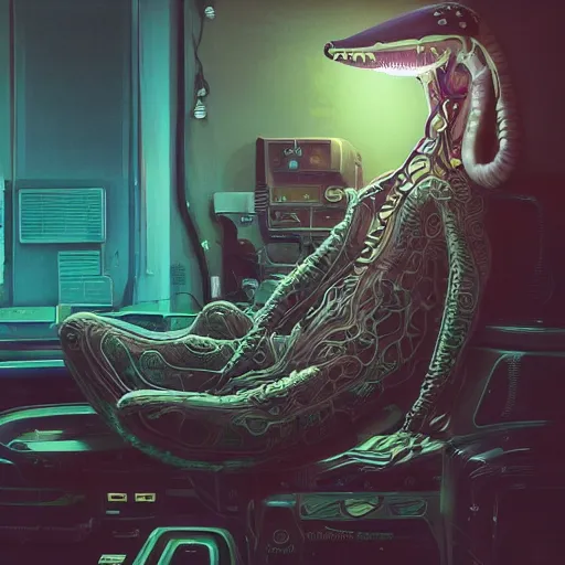 Image similar to portrait of a squid monster astronaut, in a 1970s livingroom , full body portrait, well lit, intricate abstract. cyberpunk, intricate artwork, by Tooth Wu, wlop, beeple. octane render, trending on artstation, greg rutkowski very coherent symmetrical artwork. cinematic, hyper realism, high detail, octane render, 8k, minimalistic, hyperrealistic surrealism, award winning masterpiece with incredible details, a surreal vaporwave liminal space, highly detailed, trending on ArtStation