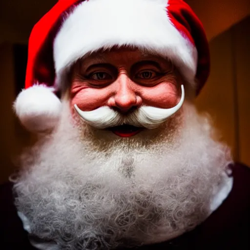 Image similar to Halloween Santa Claus, cinematic, award winning photography