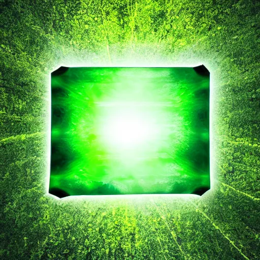 Image similar to kryptonite in a field