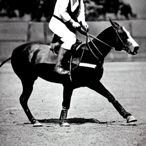 Prompt: stalin playing a polo game