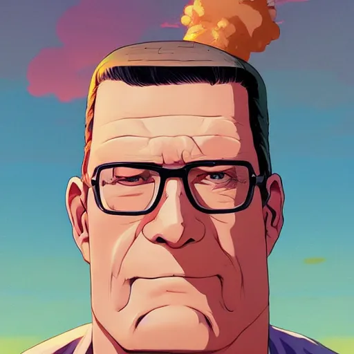 Image similar to hank hill closeup, king of the hill, art gta 5 cover, official fanart behance hd artstation by jesper ejsing, by rhads, makoto shinkai and lois van baarle, ilya kuvshinov, ossdraws, and by feng zhu and loish and laurie greasley, victo ngai, andreas rocha, john harris