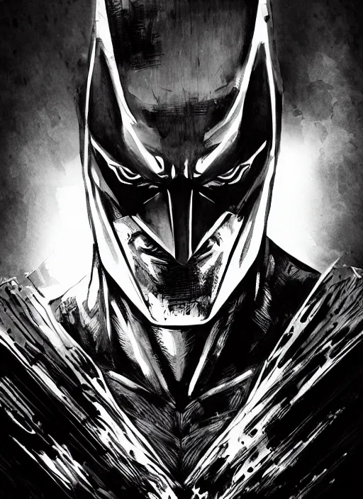 Image similar to portrait, synthwave batman, watercolor, dramatic lighting, cinematic, establishing shot, extremely high detail, foto realistic, cinematic lighting, pen and ink, intricate line drawings, by Yoshitaka Amano, Ruan Jia, Kentaro Miura, Artgerm, post processed, concept art, artstation, matte painting, style by eddie mendoza, raphael lacoste, alex ross