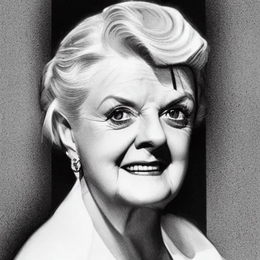 Prompt: pencil illustration of Angela Lansbury highly detailed, 8k, cinematic,