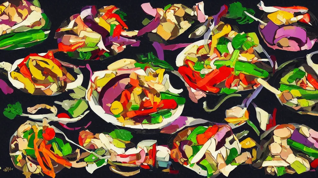 Image similar to digital art regretful package stir - fry oils