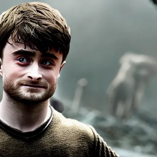 Image similar to daniel radcliffe as harry potter in game of thrones