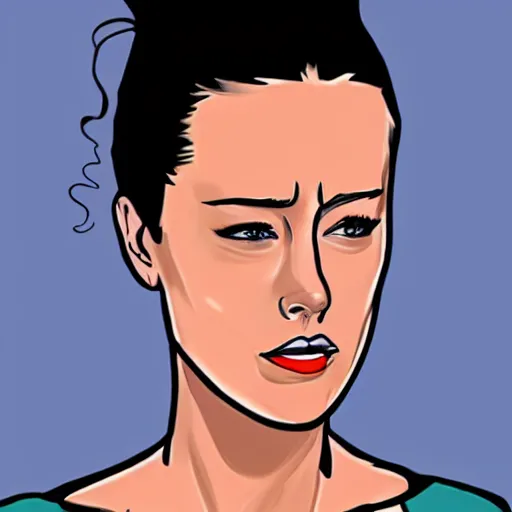 Prompt: amber heard crying, drawn in the style of a comic