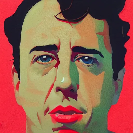 Image similar to Jerry Seinfeld profile picture by Sachin Teng, asymmetrical, Organic Painting , Matte Painting, geometric shapes, hard edges, graffiti, street art:2 by Sachin Teng:4