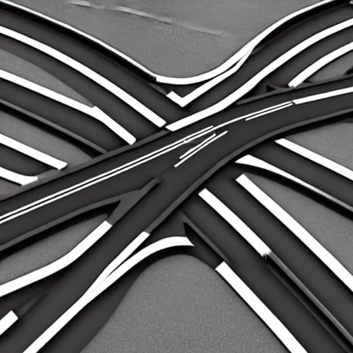 Image similar to a highway designed by mc escher, hyper - detailed, hd, 4 k 8 k