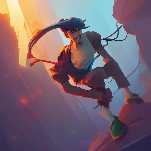 Image similar to hero world regular show, behance hd by jesper ejsing, by rhads, makoto shinkai and lois van baarle, ilya kuvshinov, rossdraws global illumination