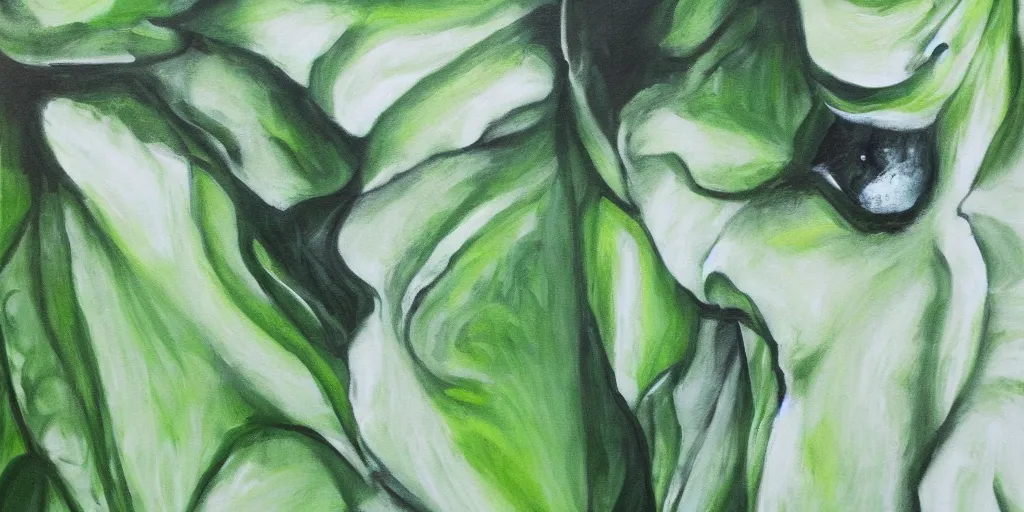 Image similar to detailed painting of green