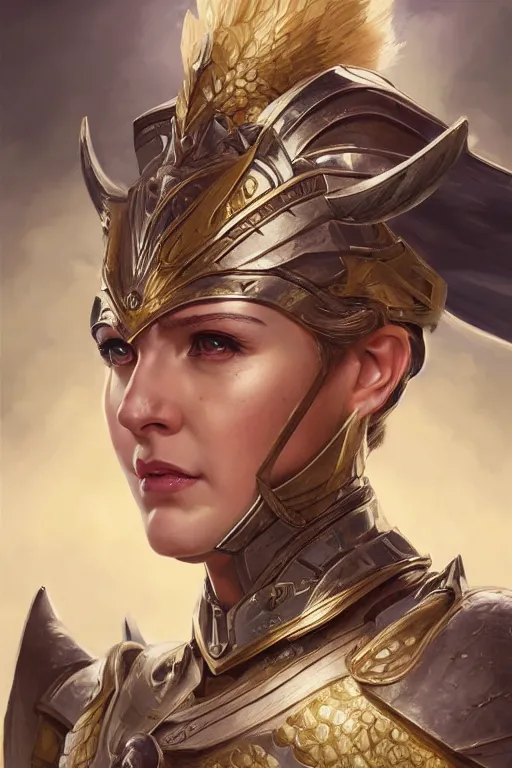 Image similar to amazon valkyrie athena, d & d, fantasy, portrait, highly detailed, headshot, digital painting, trending on artstation, concept art, sharp focus, illustration, art by artgerm and greg rutkowski and magali villeneuve